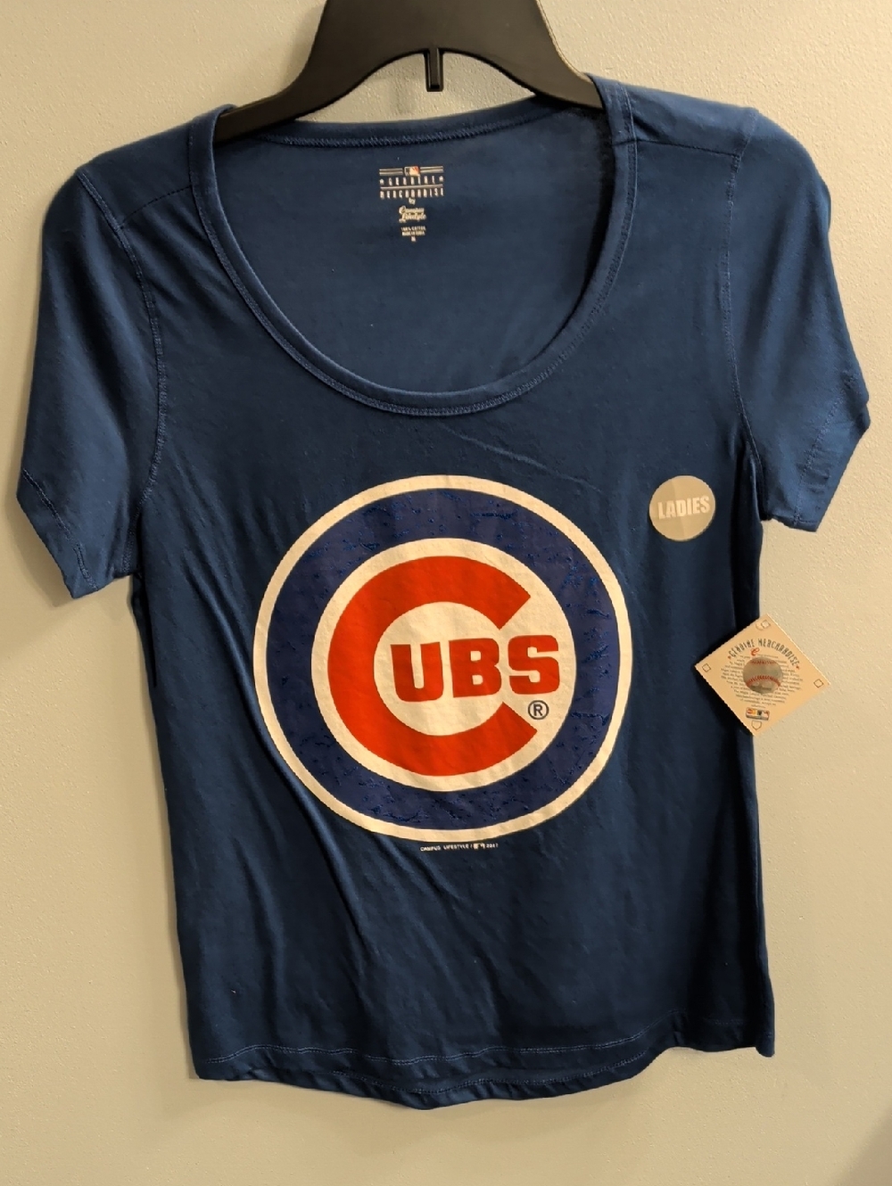 Chicago Cubs Ladies Scoop Neck Tee - Royal Blue